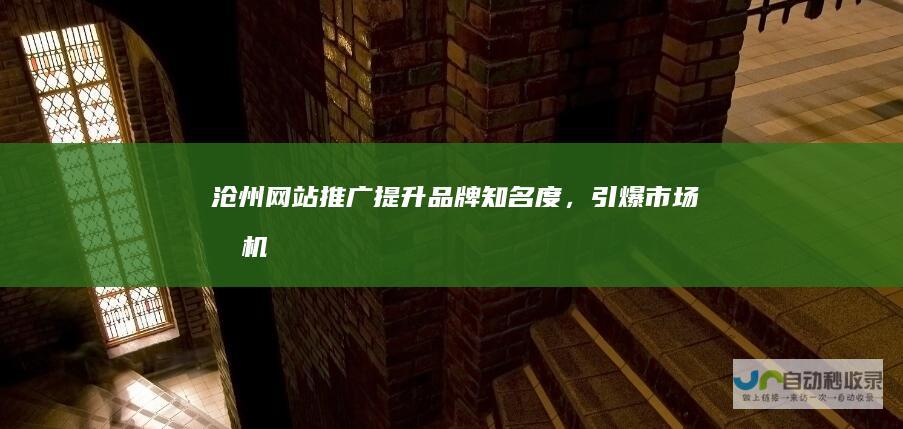 沧州网站推广：提升品牌知名度，引爆市场商机
